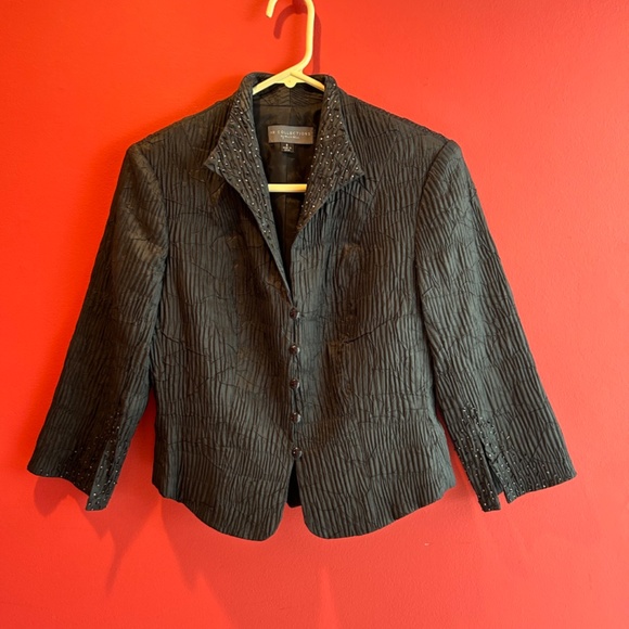 KM Collections  by Milla Bell Black Jacket Size 8 - Picture 2 of 14
